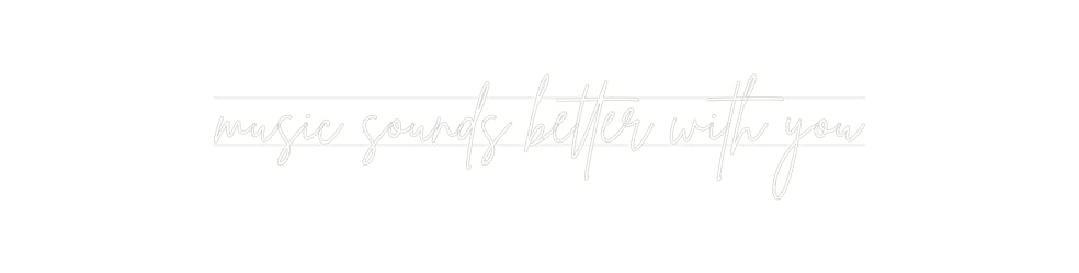 Custom Neon: music sounds ...