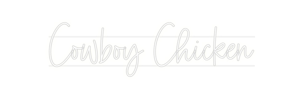 Custom Neon: Cowboy Chicken