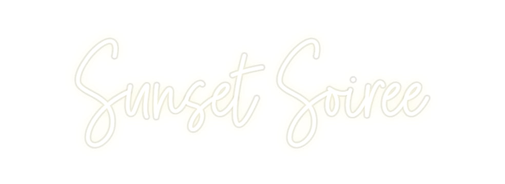 Custom Neon: Sunset Soiree