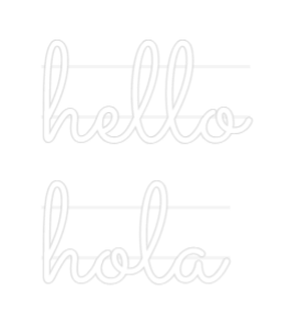 Custom Neon: hello
hola