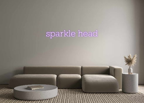 Custom Neon: sparkle head