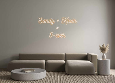 Custom Neon: Sandy + Kevin...