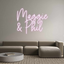Custom Neon: Maggie 
 & Phil