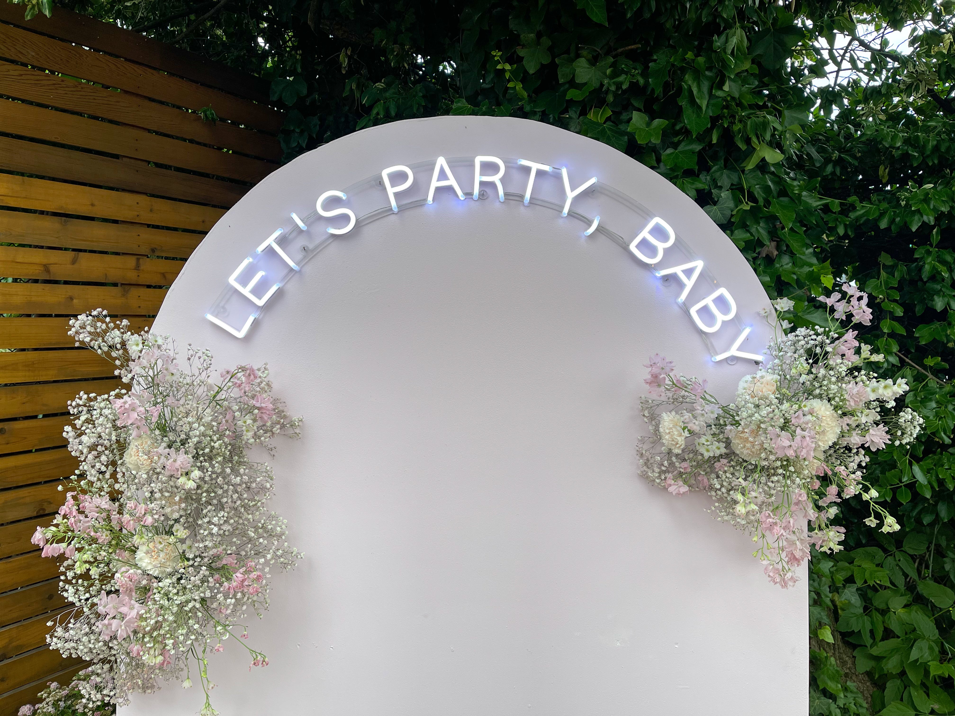 Baby light up sign deals rental